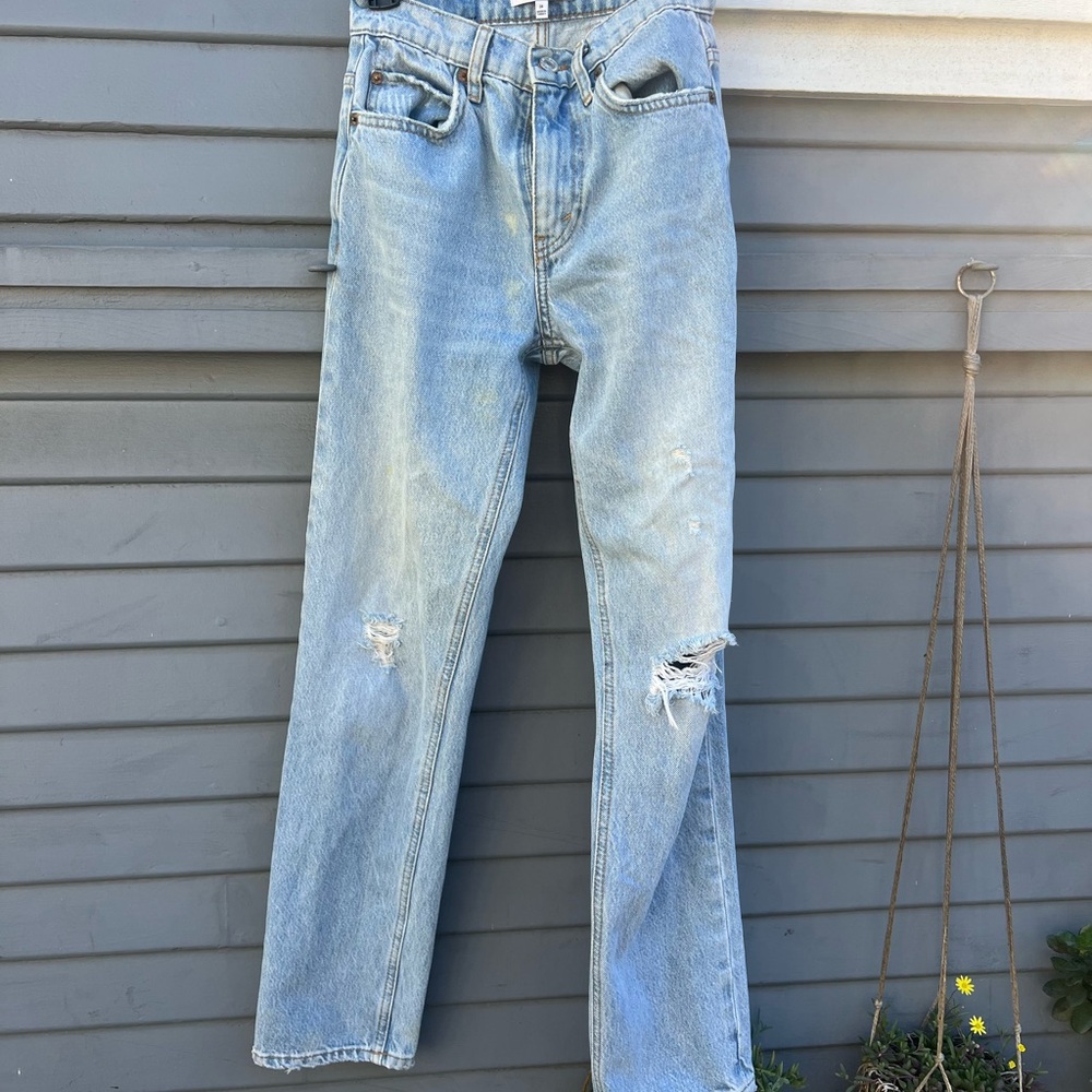Re/Done Light Blue Boot Cut Jeans